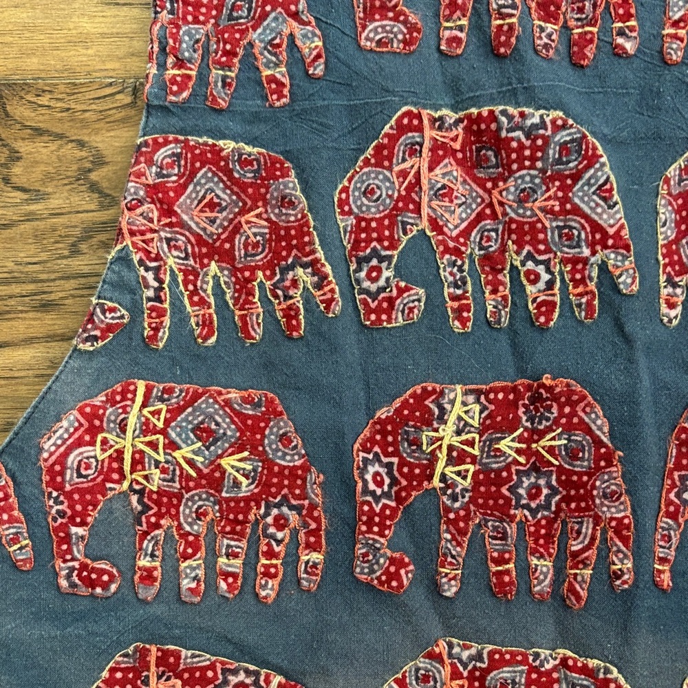 Elephant Patterned Embroidered Vest - image 5